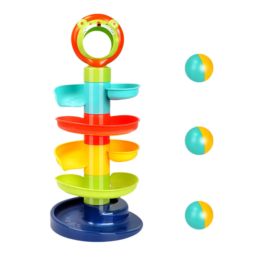 1Set Colorful Track Educational Plaything Multi-Layer Sliding Ball Puzzle Enhancing Baby Concentration Color Recognition Early