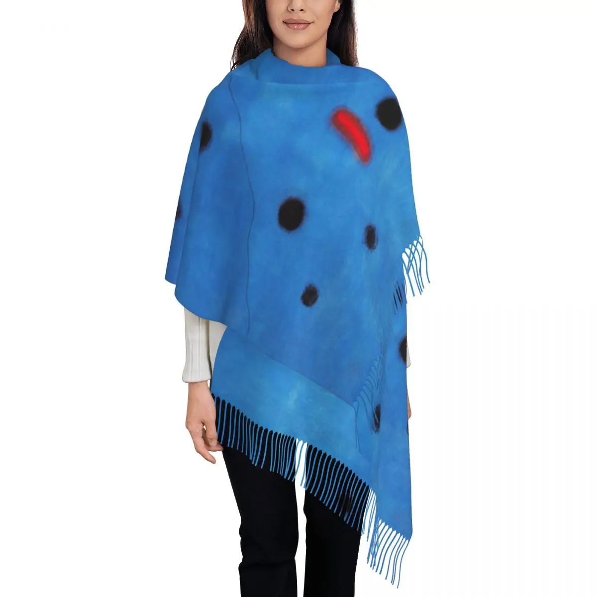 

Personalized Print Joan Miro Scarf Women Men Winter Fall Warm Scarves Abstract Art Shawls Wraps