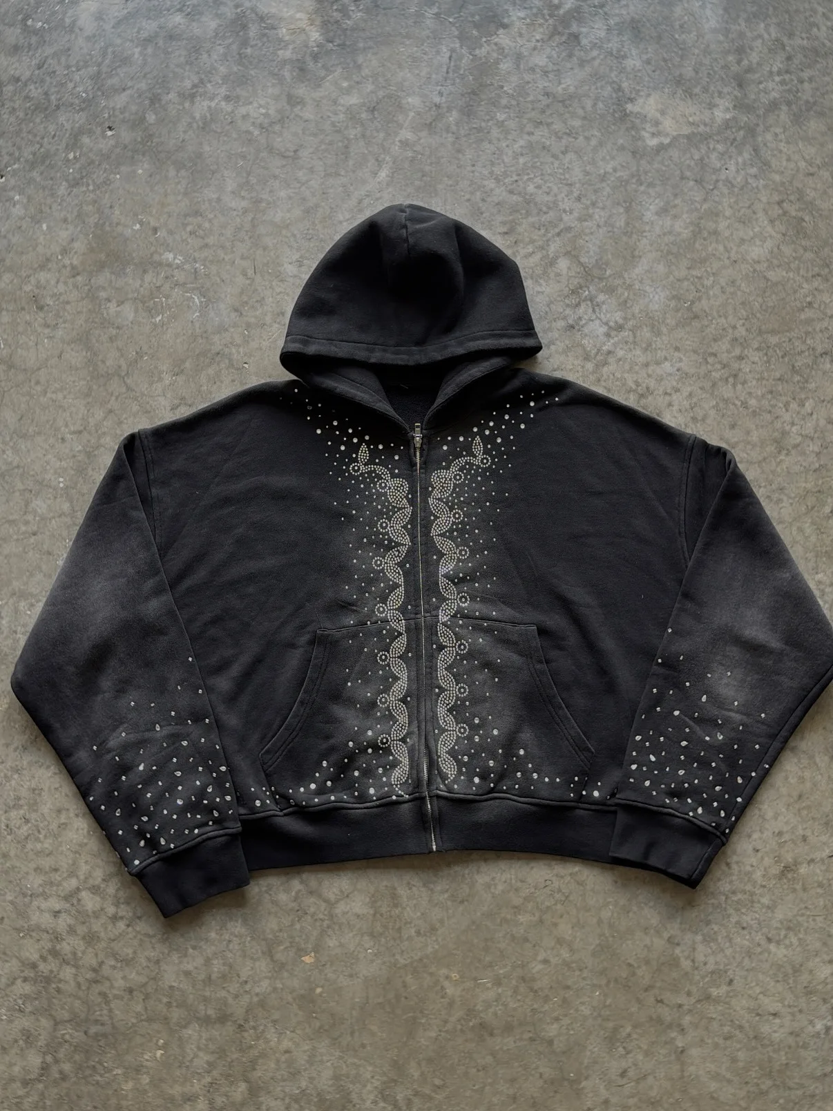 2025 Autumn New Gothic Loose Zipper Hoodie Women's Fashion Hot Diamond Pattern Street Hip Hop Hoodie Coat Y2k Streetwear Women