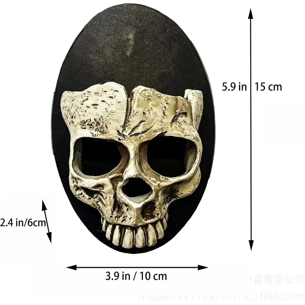 Totenkopf-Kerzenhalter, Wanddekoration, ästhetische Totenkopf-Gothic-Heimdekoration, Party-Statue, dekorative Bar-Skulptur-Dekoration, neu