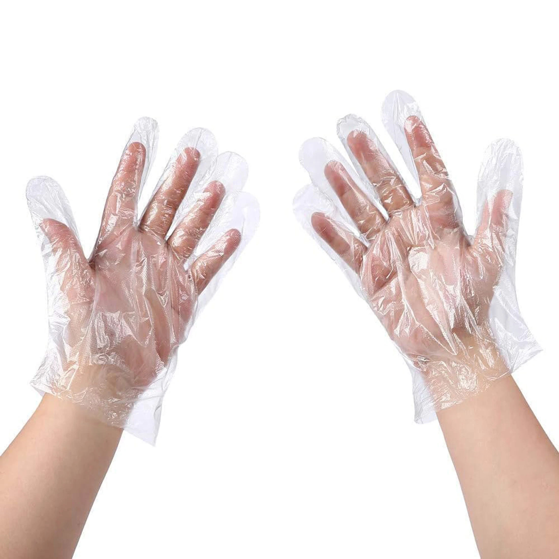 Disposable Plastic Glove Bags, BPA and Latex Free Polyethylene Cleaning Gloves, Suitable for Kitchen Food Processing, Cooking