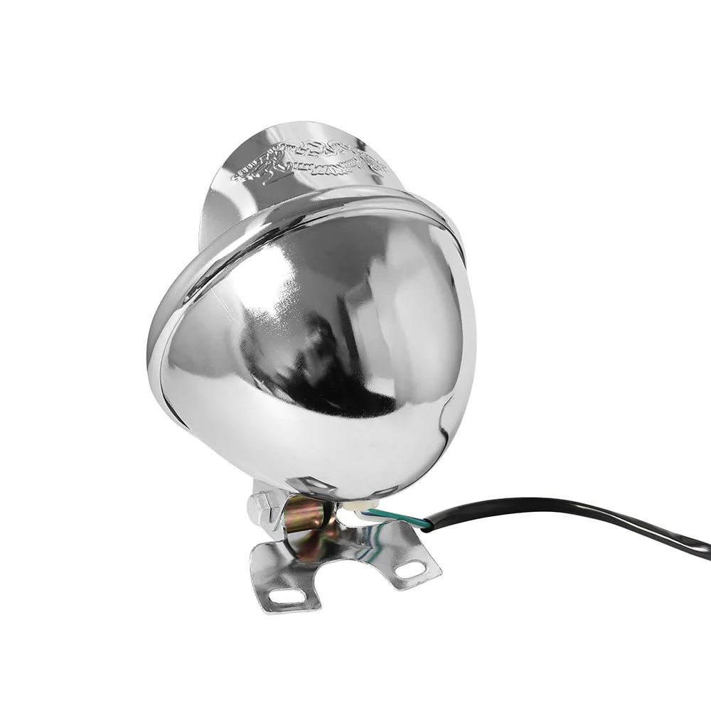 Retro Metal Universal Motorcycle Headlight Round with Holder Electroplate For Honda Harley Suzuki Kawasaki