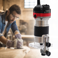 800W Hand Wood Router Woodworking Electric Trimmer 220v for 6.35mm 30000rpm Milling Cutter Machine Power Tool