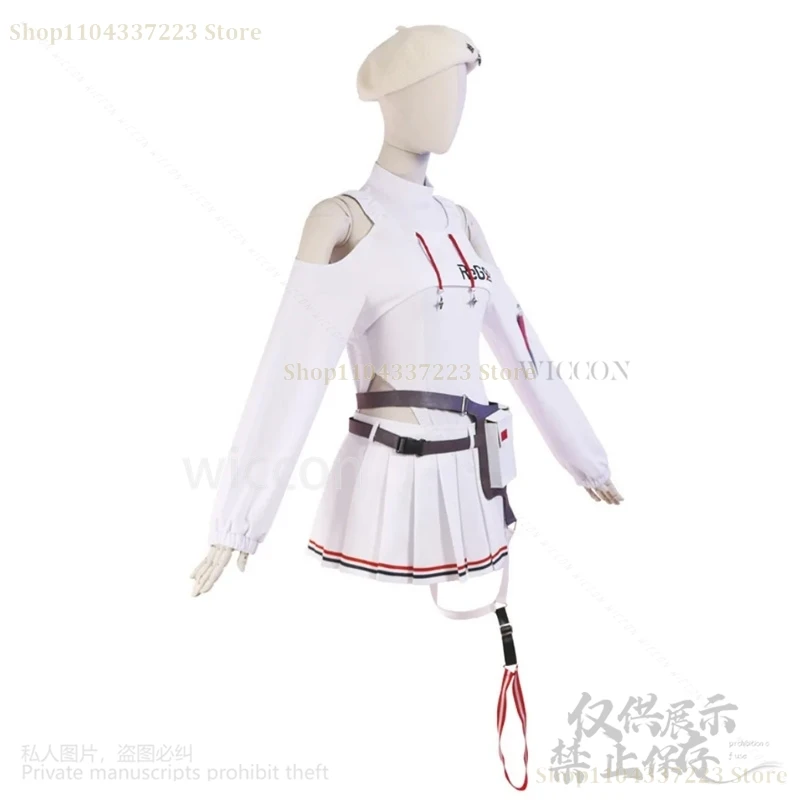 Anime Virtual YouTuber Todoroki Hajime monos lindos falda Hololive DEV_IS pelucas de disfraz para niñas Halloween personalizado