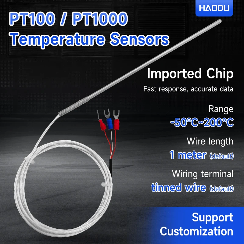 Temperature sensor NTC thermistor 3-wire 4-wire thermocouple RTD PT100/PT1000 W210 temperature sensor