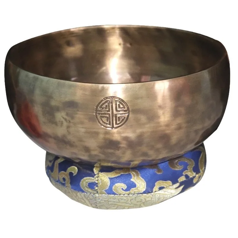 Nepal Singing Bowl Copper Full Moon Singing Bowls Buddhist Meditation Original Tibetan Bowl Sound Healing with Mallet Cushion view 6