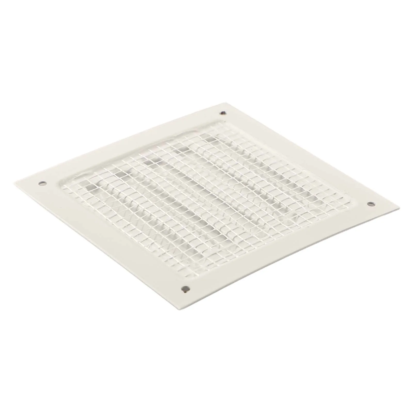 

Aluminum Vent Cover 100x100mm Soffit Ventilation Louver Rust Resistant Epoxy Coated Nylon Mesh Long-lasting Performance