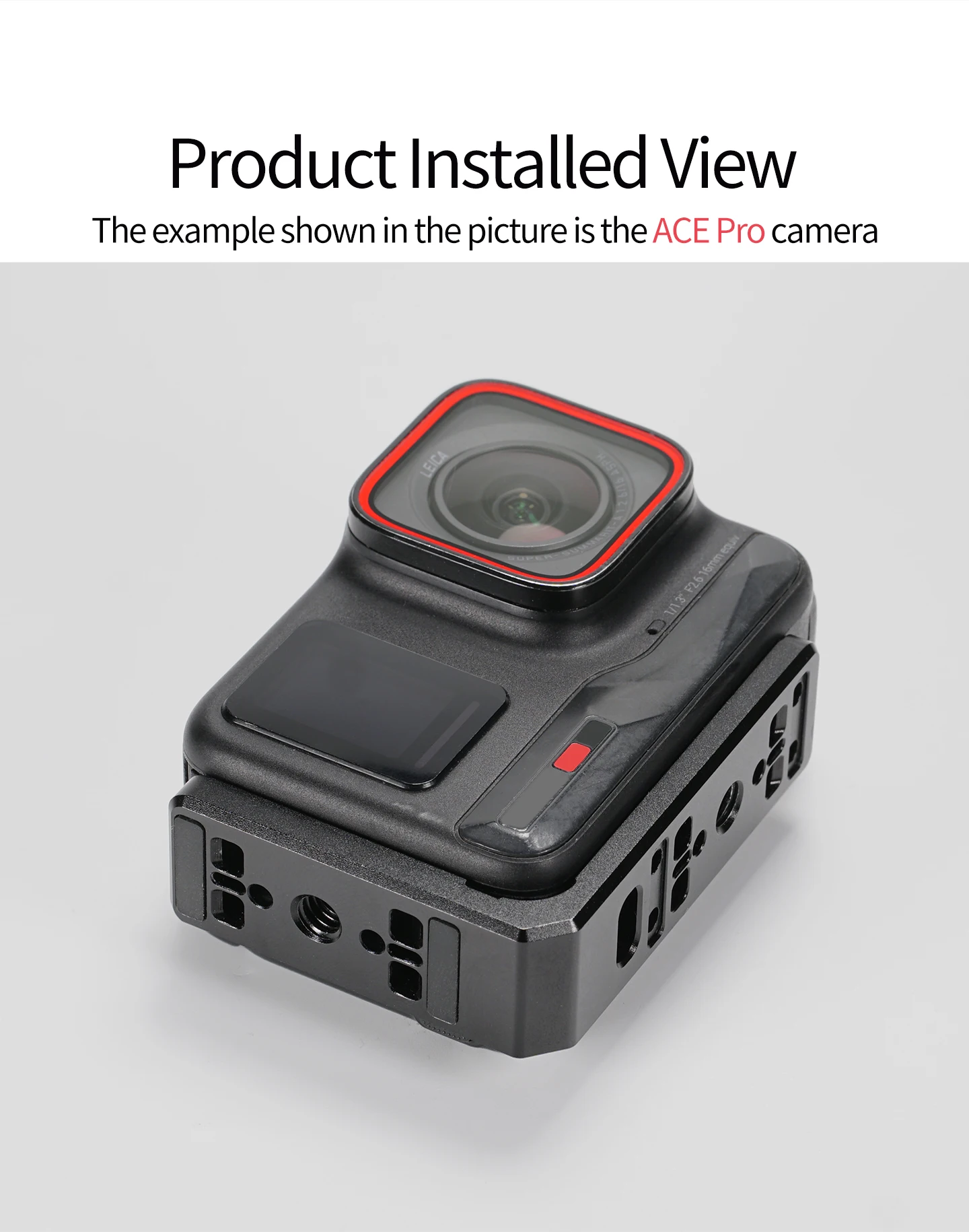 Neue Für Insta360 Ace Pro L Platte Vertikale Horizontale Halterung Magnetische Basis Faltbare Stativ Adapter 1/4 ARRI Sport Kamera Halterung – Detail 9
