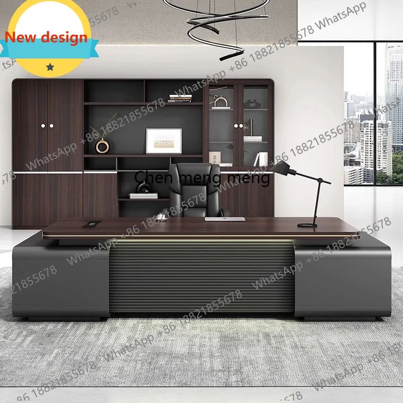 

D80 Simple and modern class desk general manager desk environmental protection supervisor desk combination