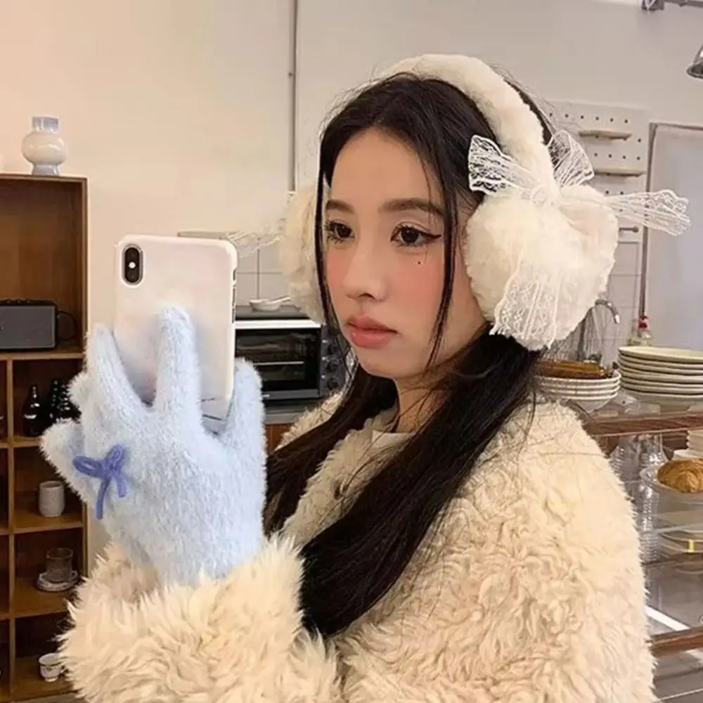Fashion Fluffy Earmuffs Coldproof Keep Warm Earflaps Versatile Thickened Cycling Earmuffs Winter
