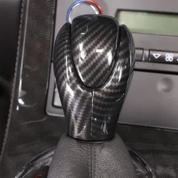 For Chevrolet Corvette C6 2005-2013 ABS Black/Carbon Fiber Car Gear Shift Head Cover Trimsticker Car Accessories