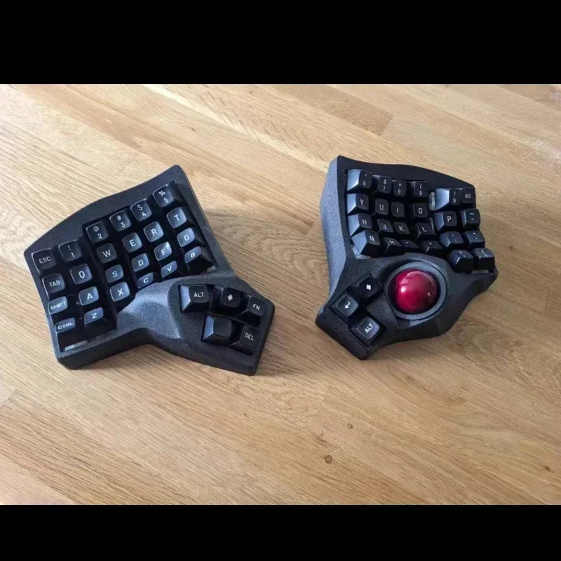 Charybdis 4X6 Layout Trackball Split Keyboard Custom Cheey MX Welding Switch Wired/Bluetooth Wireless Split Mechanical Keyboard