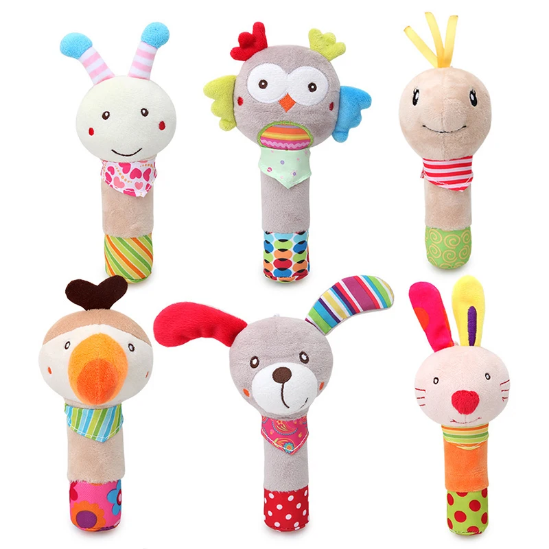 

Baby Rattles Toys 0-24 Months Mobile Hanging Bed Stroller Toddler Grab Ability Training Plush Toys for Newborn Boys Girls Gifts