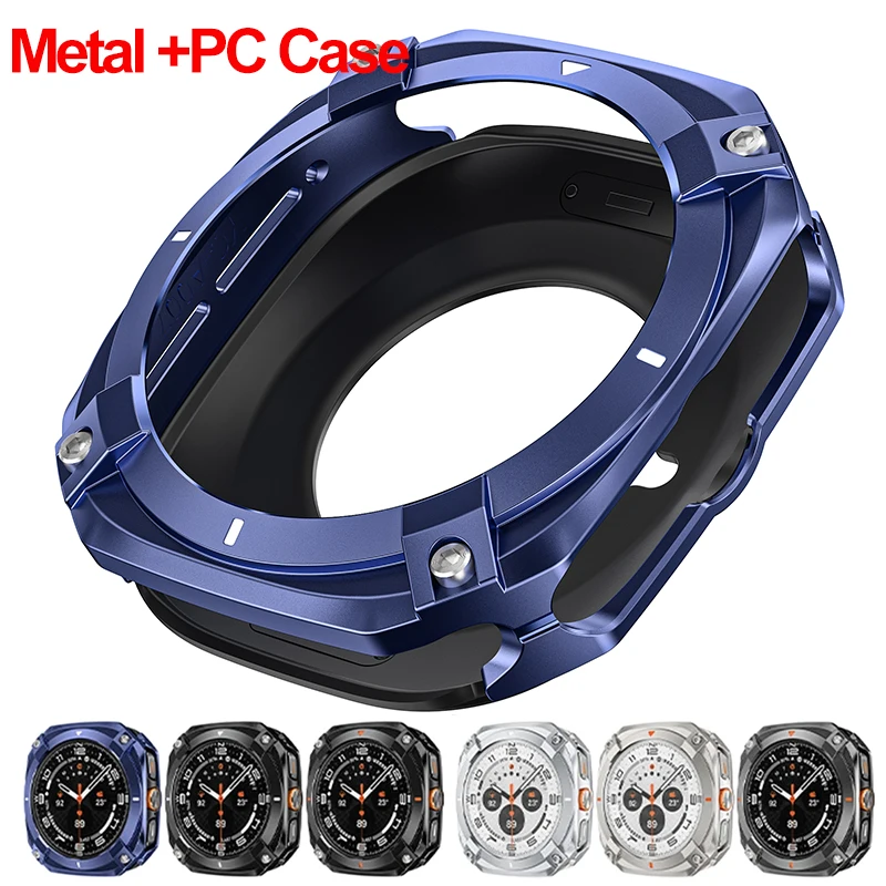 Aluminiumlegierung Metall-Stoßfänger für Samsung Galaxy Watch Ultra 2025 47mm Schutzhülle für Samsung Galaxy Watch 7Ultra 47mm