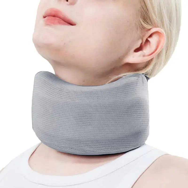 Neck Support Brace Adjustable Foam Soft Wraps Soft Neck Support Brace For Sleeping Aligns & Stabilizes Vertebrae Ensures