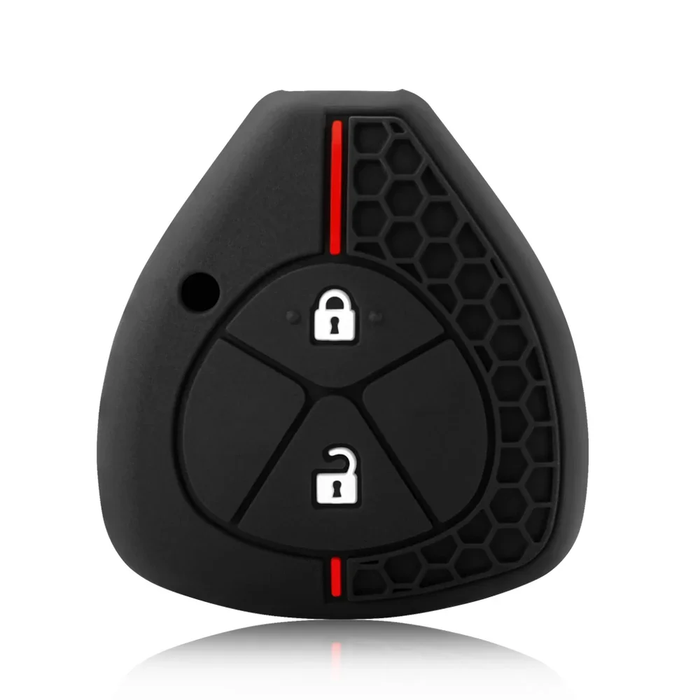 Silicone Car Remote Key Case Cover Shell Fob for Toyota Yaris/Vitz Auris Mk I Corolla Verso Hilux 7 RAV4 Porte Camry