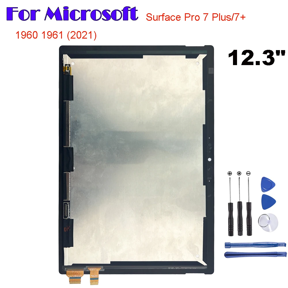 Voor Microsoft Surface Pro 7 Plus Lcd Pro 7 Plus Voor Surface Pro 7 + Lcd-Display Touchscreen Digitizer Glazen Paneel Montage 1960