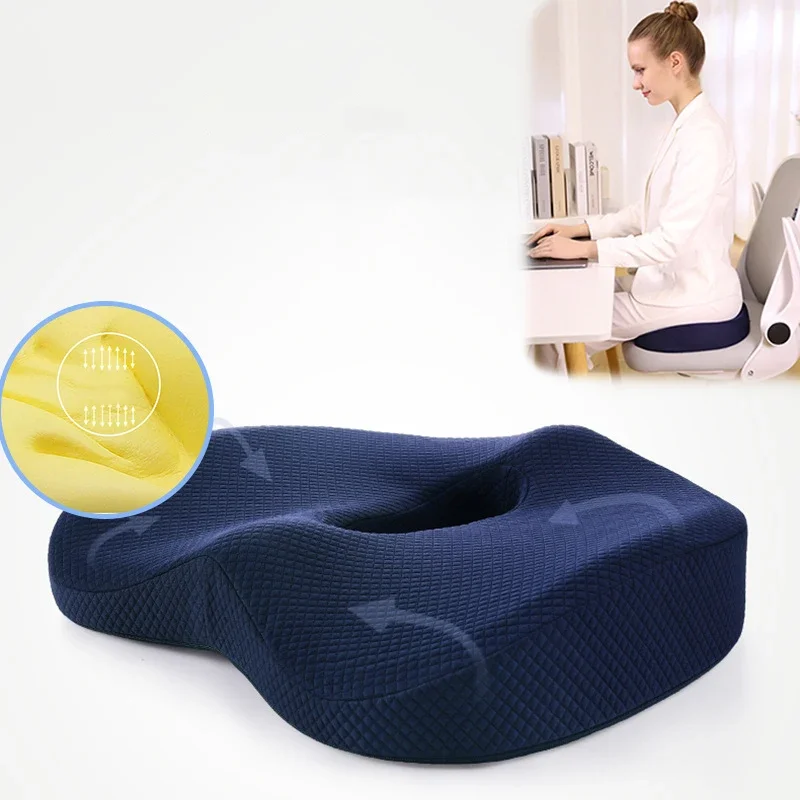 

Memory Foam Hemorrhoid Seat Cushion Hip Support Orthopedic Pillow Office Chair Cushion Car Seat Wheelchair Massage Pillow