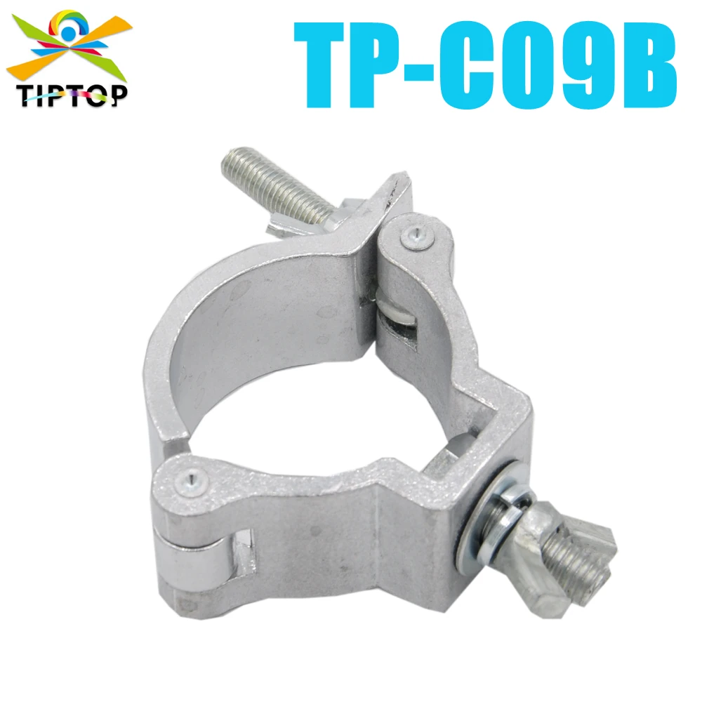 10 Pack TP-C09B 38-52mm Diameter DJ Disco Stage Lighting Stands Supports O Clamp Mounting Hook Fits 3cm Width 100kg Load