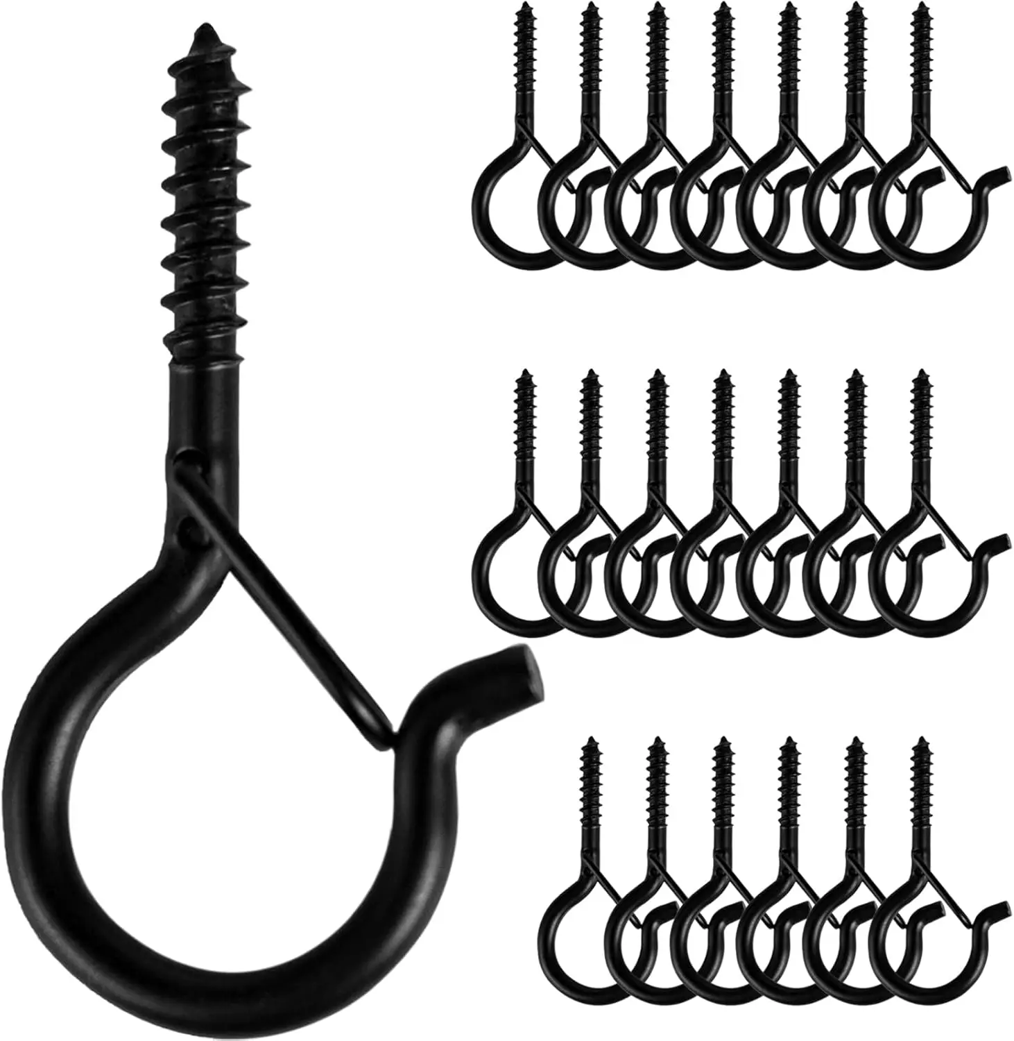 20 PCS Q-Hanger Screw Hooks for Outdoor String Lights Safety Buckle Design Easy Release