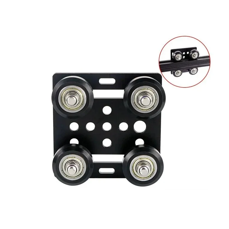 3D Printer Parts for Openbuild V Gantry Plat Set Special Slide Plate Pulley for 3D Printer 2020 V-slot Aluminum Profiles Wheels