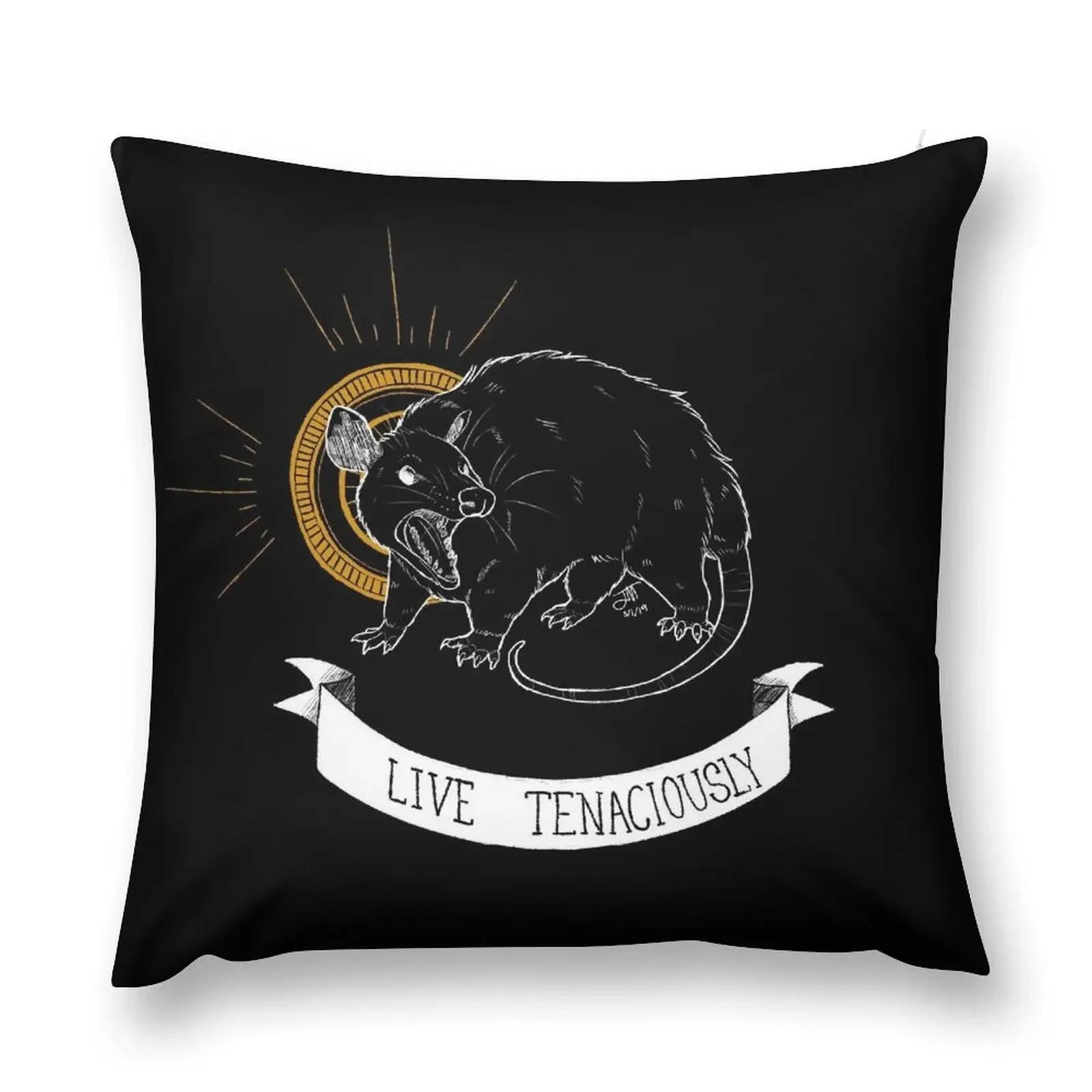 

TRASH BLESSINGS - Live Tenaciously Throw Pillow Pillowcases For Pillows Throw Pillow Covers pillow