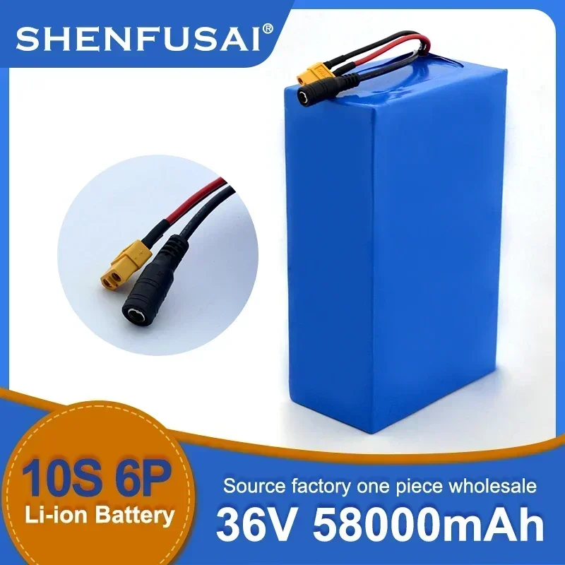 10S6P 36V lithium-ion battery pack,, Suitable for bicycles, wheelchairs, outdoor motorcycles,High power, 186505800mAh