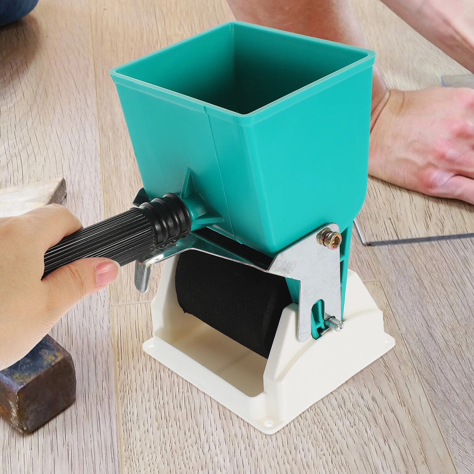 

Adjustable Glue Applicator Roller Coated Foam Rubber Wheel H held Wood Dispenser Manual Pvc Latex Furniture Carton