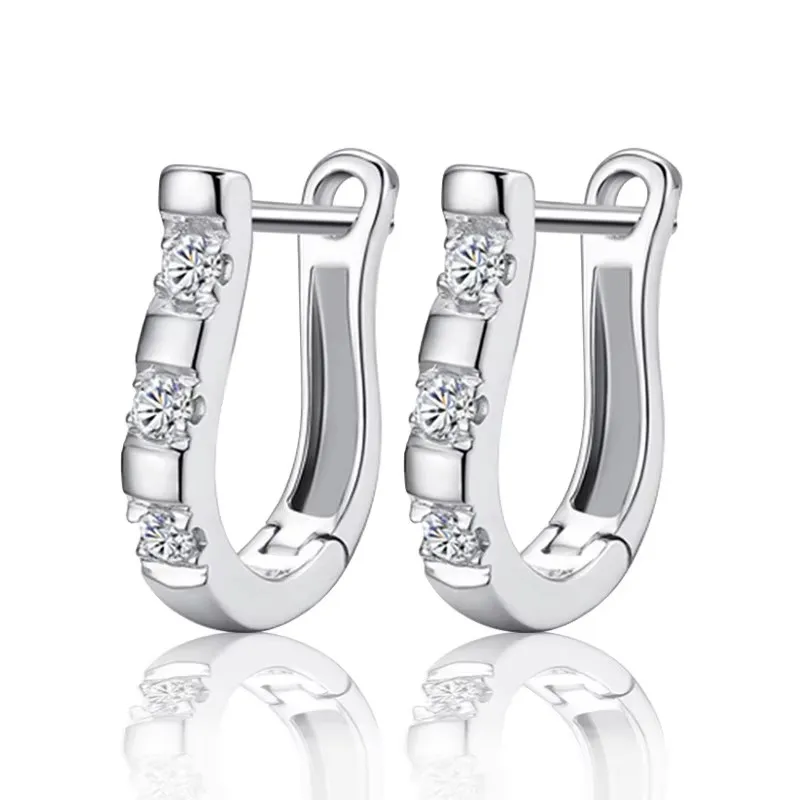 Hot Fashion Jewelery U-earrings Beautiful Earrings Crystal Earrings Women Girls Party Wedding Jews New Product Launch