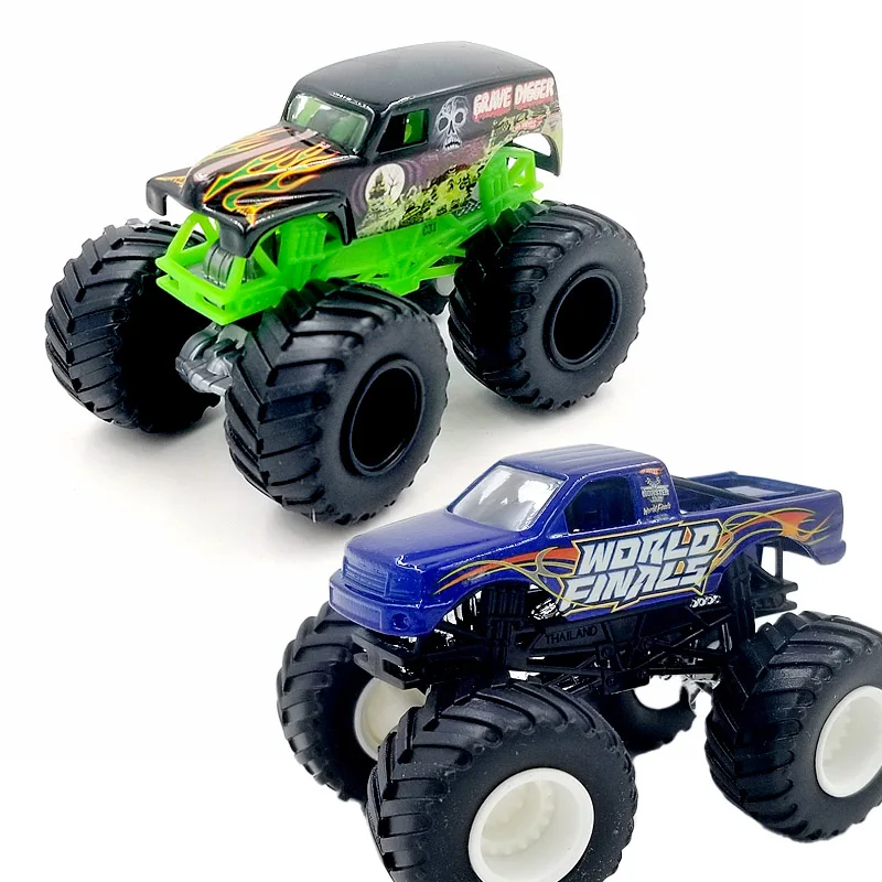 MONSTER JAM-Camión de juguete para niños, vehículo Monster JAM Original, Colector de Metal fundido a presión, modelo de coche, juguetes para niños, regalo