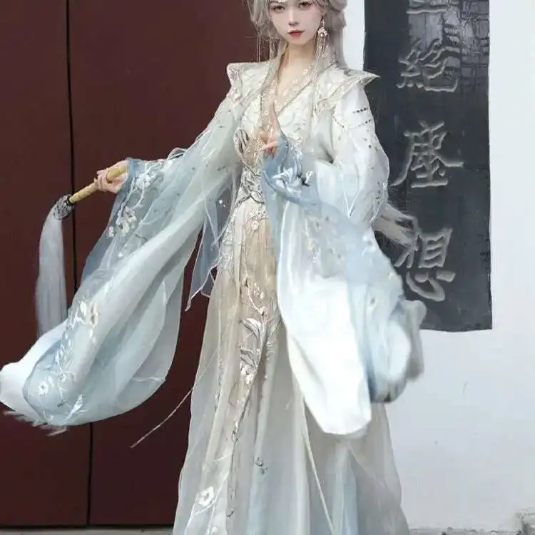 

Hanfu Female Ji Yue Yao Guang Wei Jin Feng Heavy Industry Embroidery Jin Made Super Immortal New Xianxia Girl Style