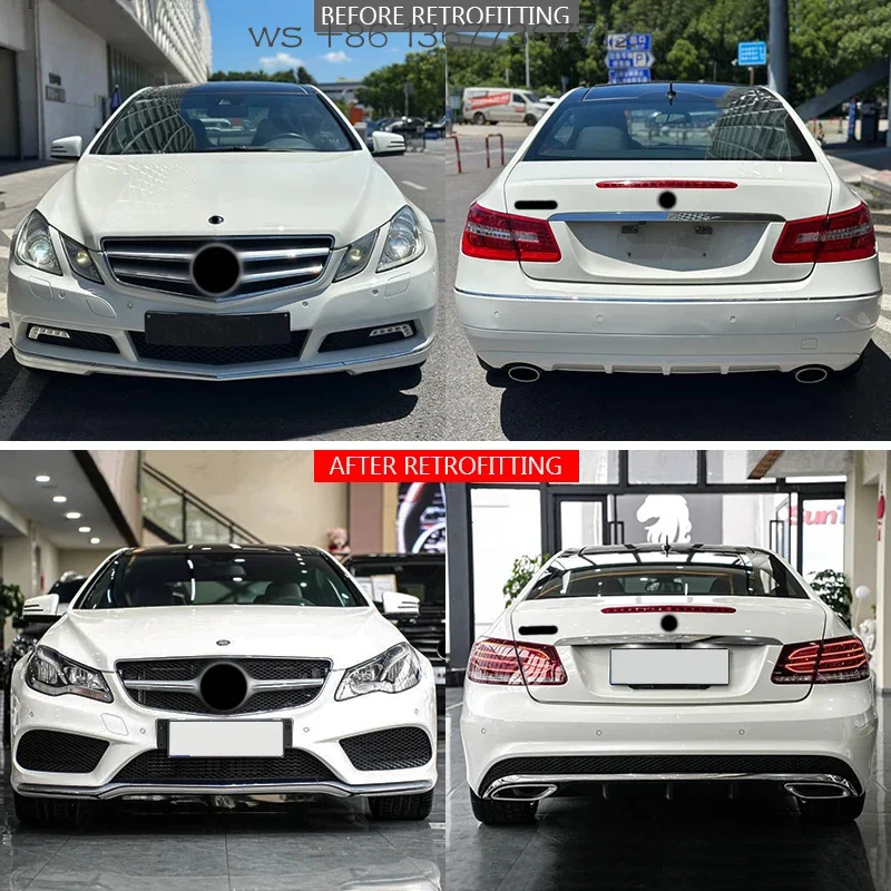 

Factory hot salesFor M-Bz E-Class 2009-2013 W207 Body Kit Upgrade New Front Bumper Headlights Rear Bumper Taillights for 2014-20