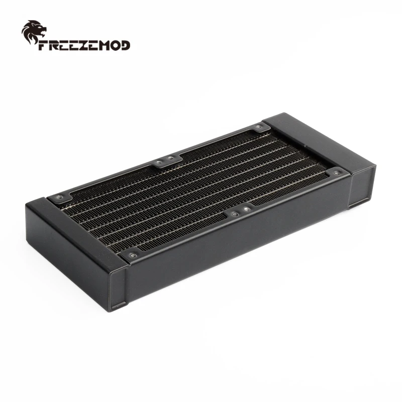 Freezemod 27mm Thickness PC Radiator Aluminum Water Cooling Heatsink for 80mm Fan Computer Cooler G14'’