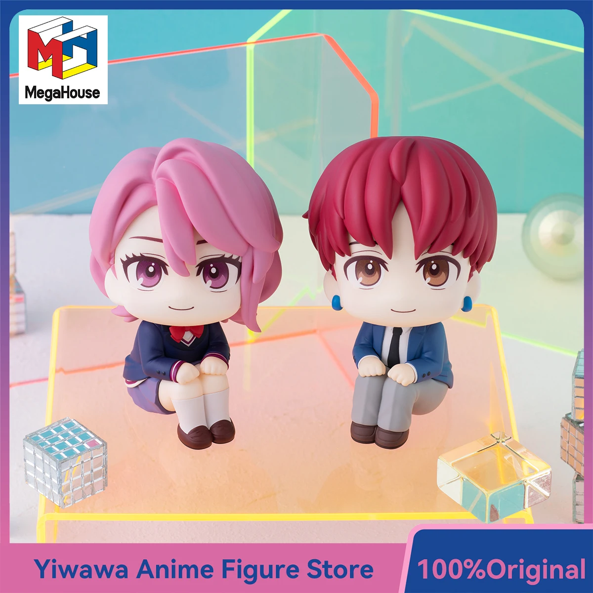 

Megahouse DanDaDan Look Up Series Shiratori Aira Enjouji Jin Anime Figures Model Toy Original 11cm Kawaii Ornament