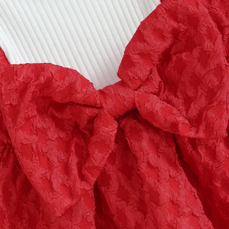 Toddler Girls Floral Print Ruffle Sleeve Dress with Bow Headband Set Spring Summer Fashion Cute Princess Dress for Baby Girls image 2