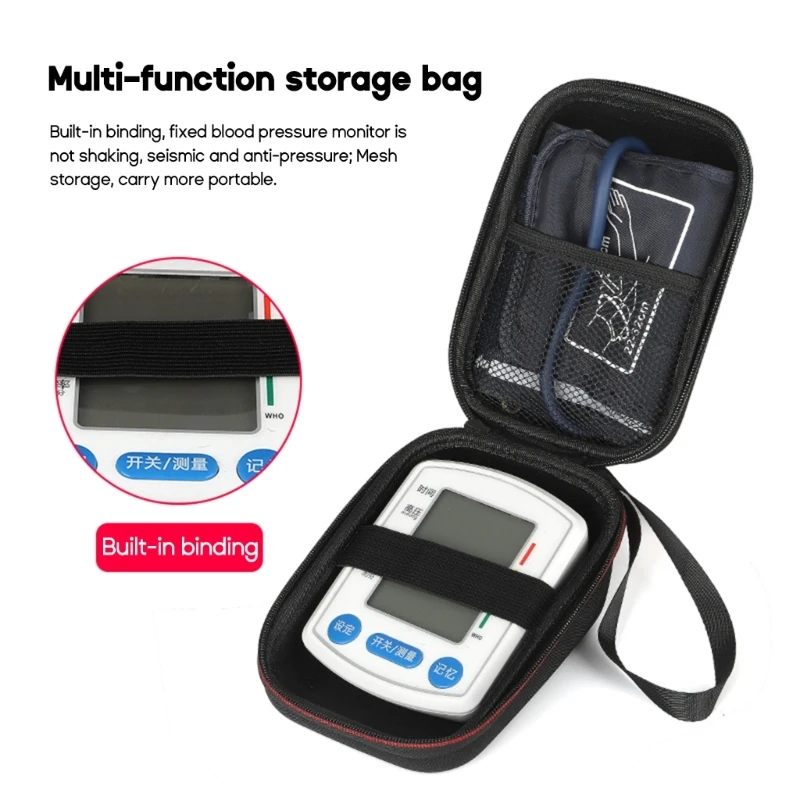 Sphygmomanometer Measuring Instrument Organizer Travel Storage Box Luggage Bags Blood Pressure Monitor Hard Case Pouch