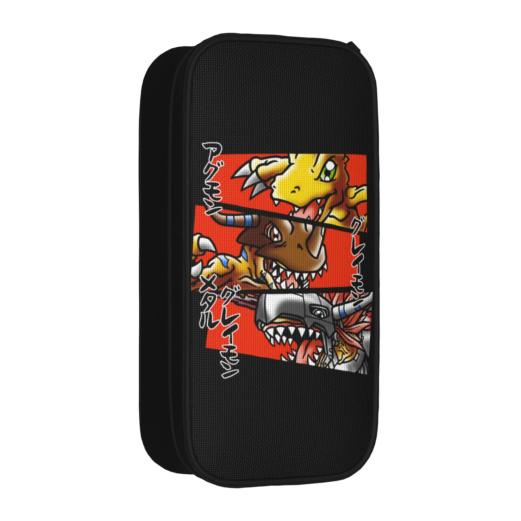 Courage Digital Monster Digimon Merch Pencil Case Large-capacity School Accessories Pencil Box Birthday Gift