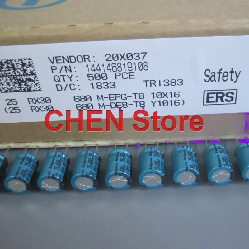 

10PCS/50PCS original Rubycon RX30 25V680UF 10X16MM 130C electrolytic capacitor 680UF 25V free shipping