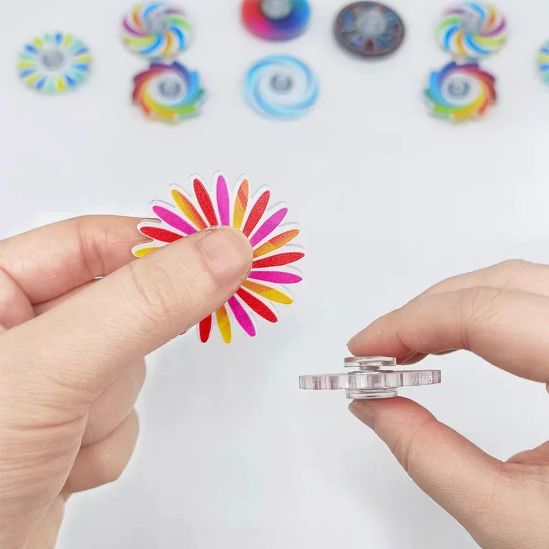 10PCS Mini Fidget Spinner Spielzeug Bulk Party Gefälligkeiten für Kinder Geburtstag Geschenke Goodie Bags Stuffers Klassenzimmer Karneval Preise Liefert