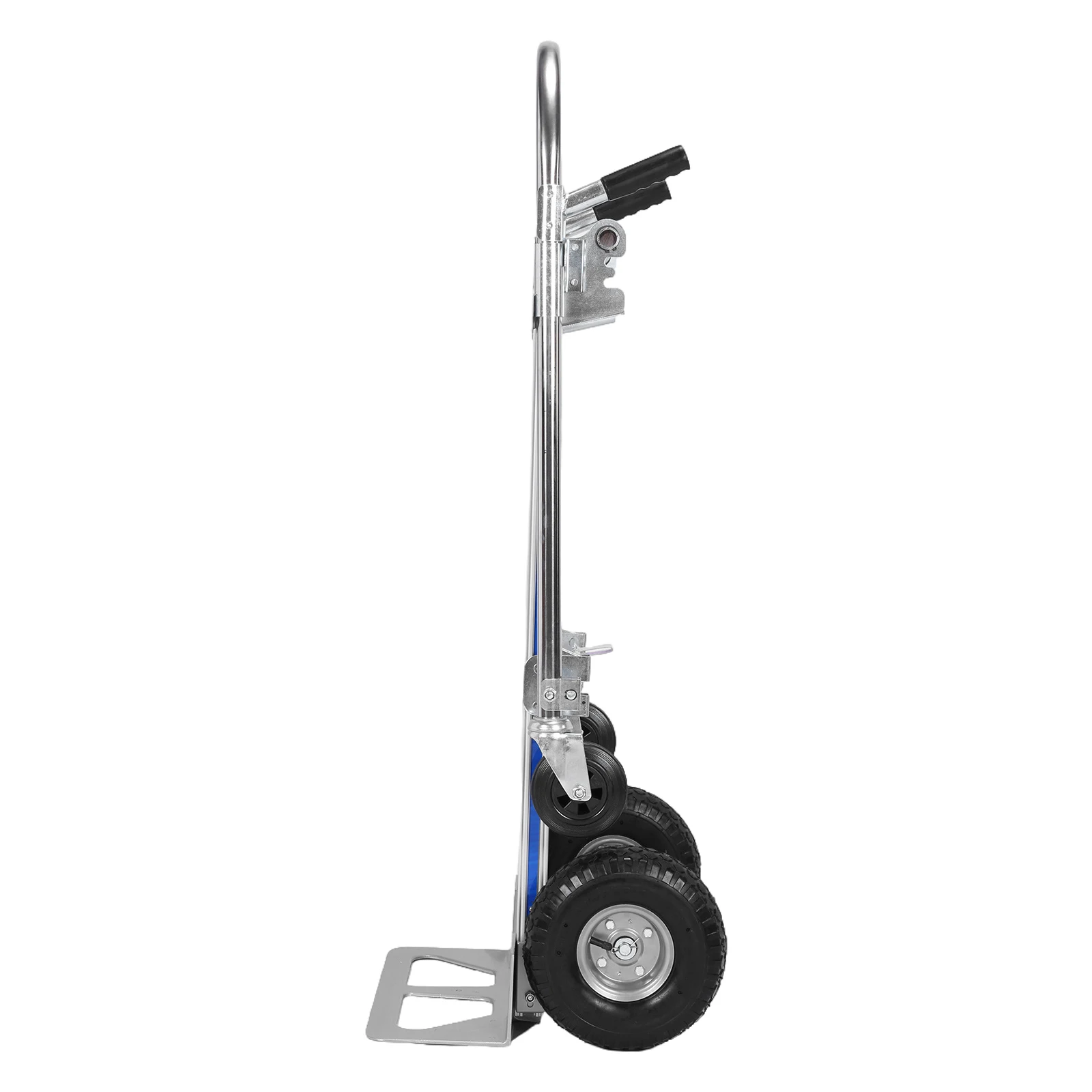 

2-in-1 Aluminum Hand Truck with Wheels Folding Hand Truck Dolly Cart 800LBS Capacity for Logistics Shopping Home Office Moving