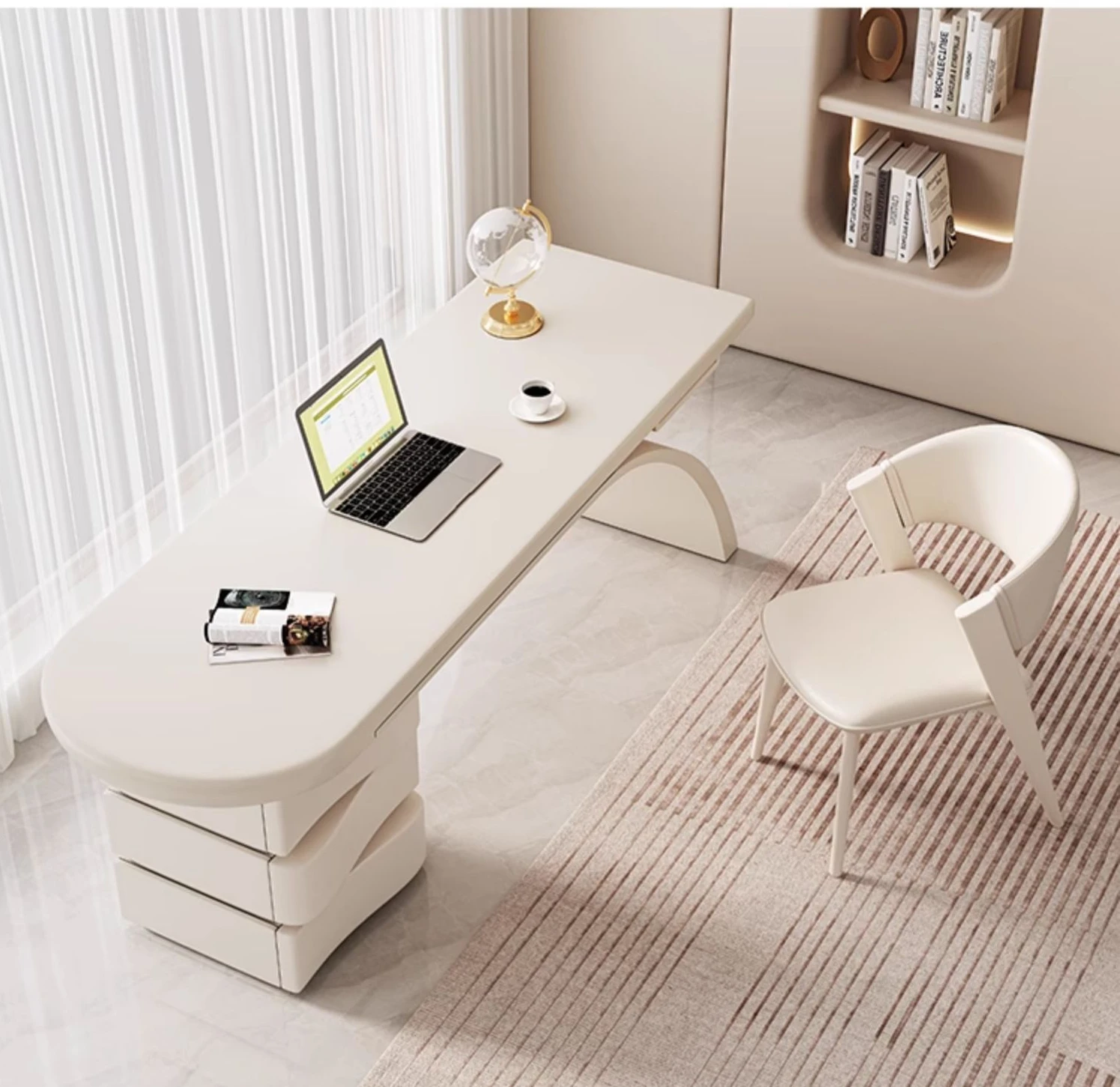 new French cream style desk for home use