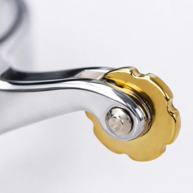 Western Mounted Cue Aids, Two Stainless Steel Pieces with Roller-Style Rowels and Silver-Tone, Gold-Tone Decorative Branch