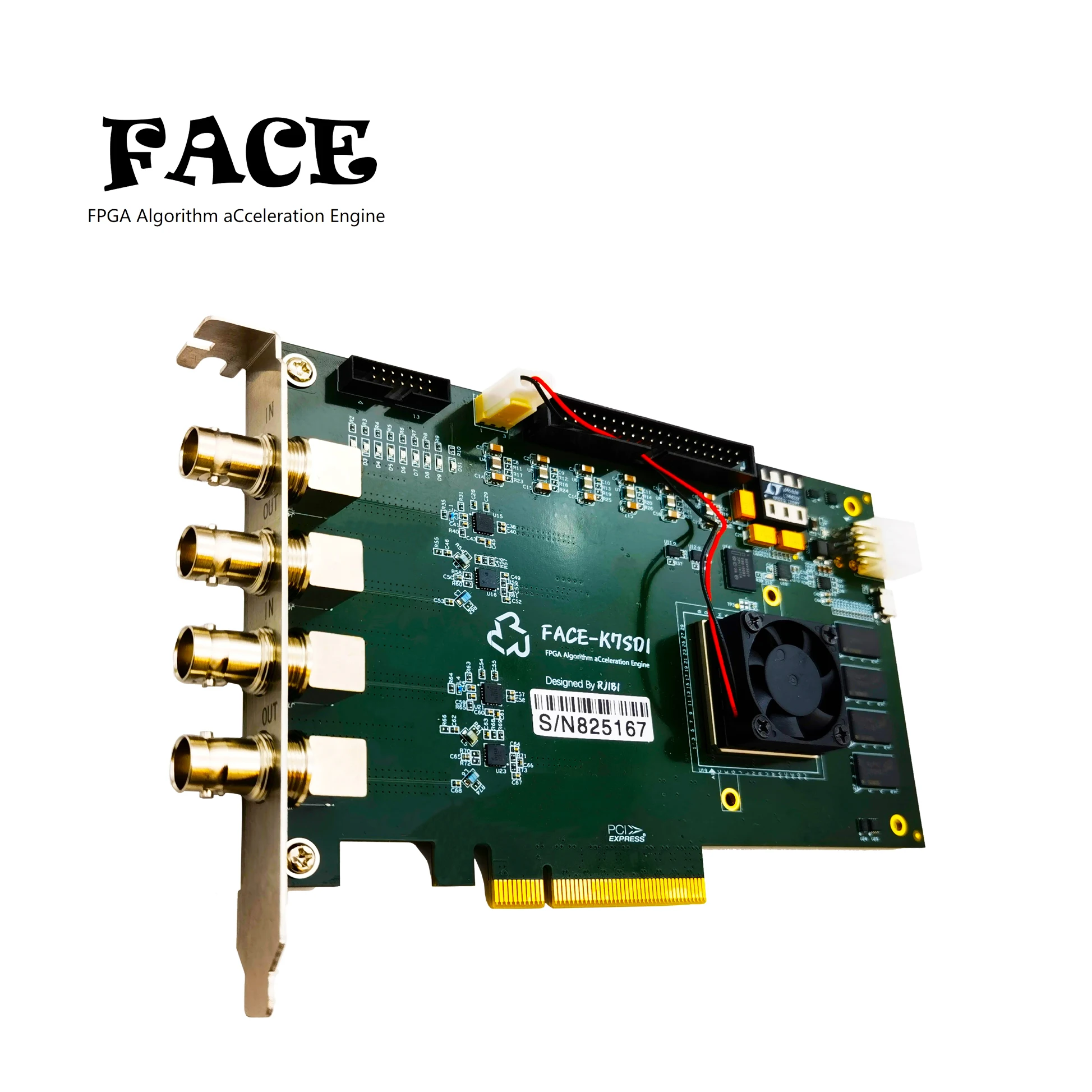 FACE-K7SDI Kindex-7 FPGA Development Board SDI Video Processing PCIe Accelerator Card