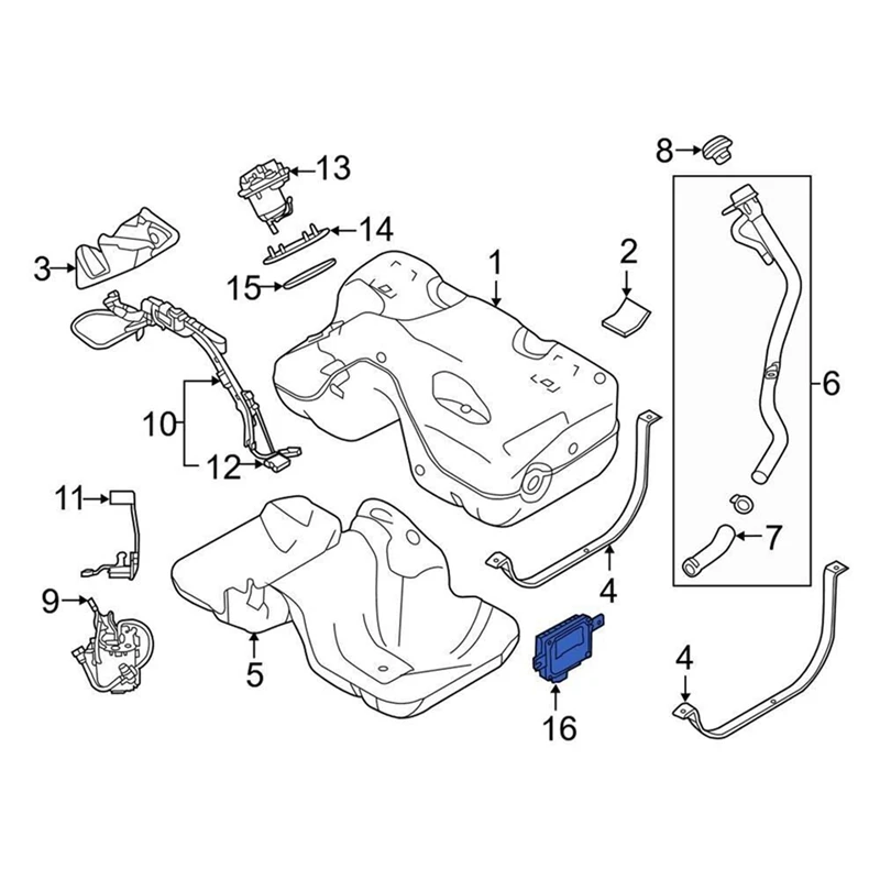 1 Piece WQM500020 Car Fuel Pump Computer Control Module Unit Replacement Parts For Land Rover Range Rover 2007 - 2013