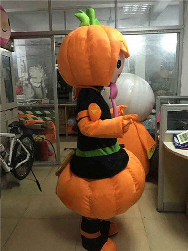 Halloween Props Pumpkin Mascot Costume Suits Adults Size Cosplay Dress Outfits Animals & Nature Grownups Plush Winter