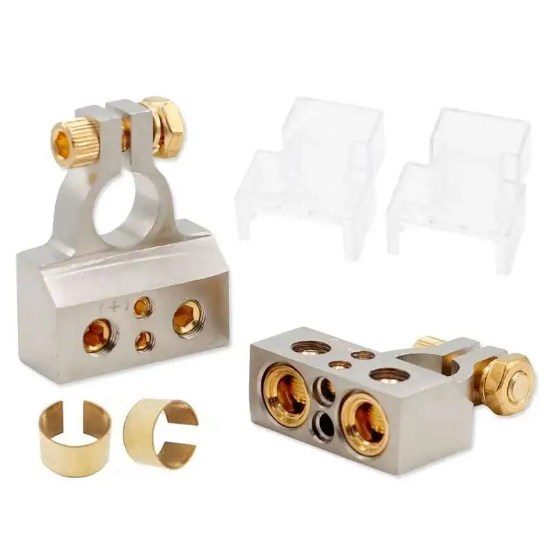 

4-Hole 0/4/8/10 AWG Heavy-Duty AMP Automobile Battery Terminal Connection Wire
