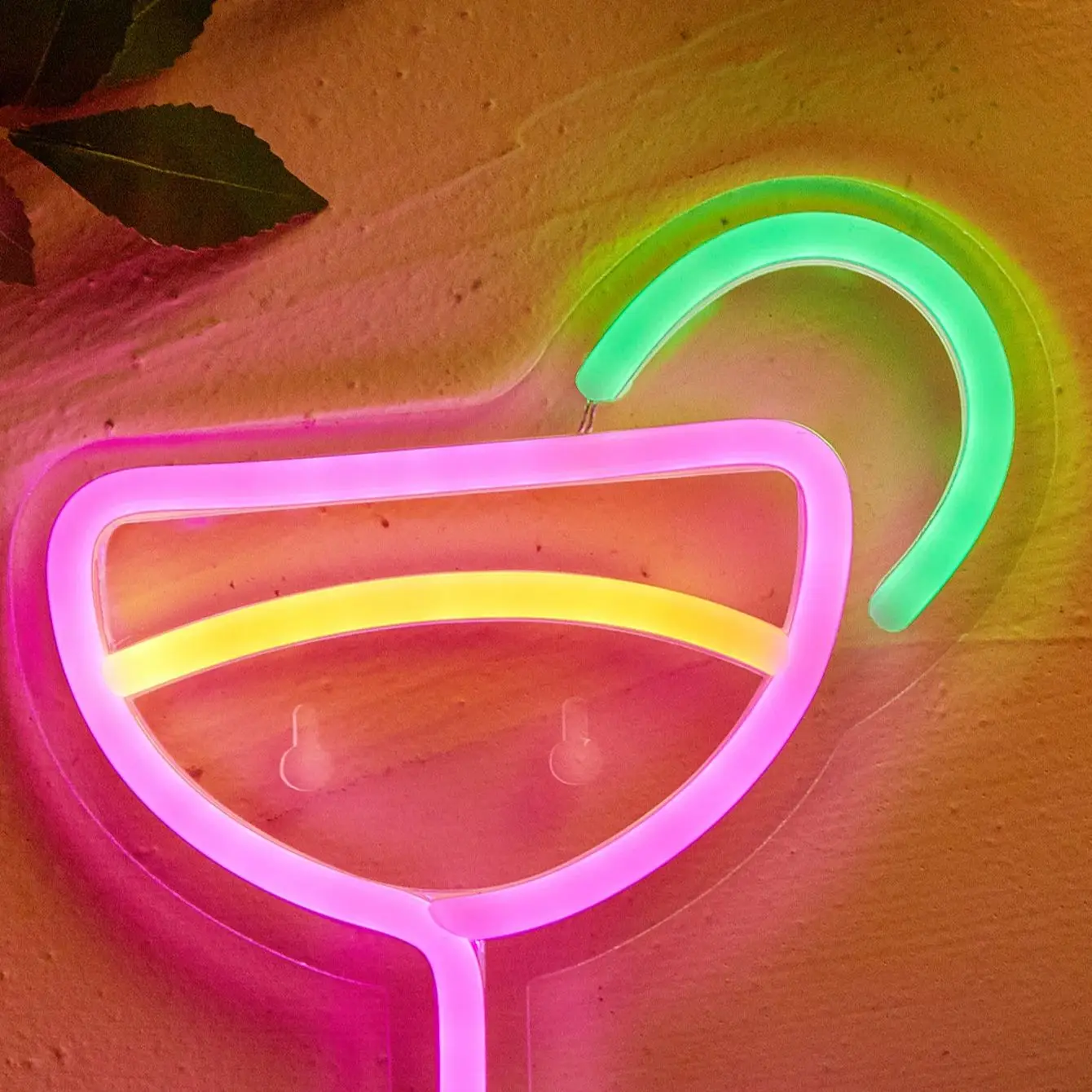 Chi-buy LED 네온 받침 USB 전원 네온 사인 야간 조명 3D 벽 예술 침실 룸 장식 램프 표지판 생일 선물