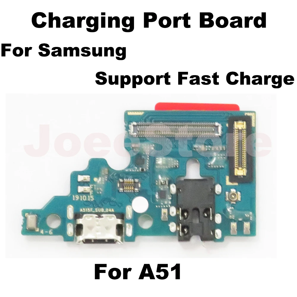 Placa de porta de carregamento para samsung a51 a50 a31 a11 a01 a10 a02s a03 a30 a22 módulo de microfone usb conector de carga rápida cabo flexível