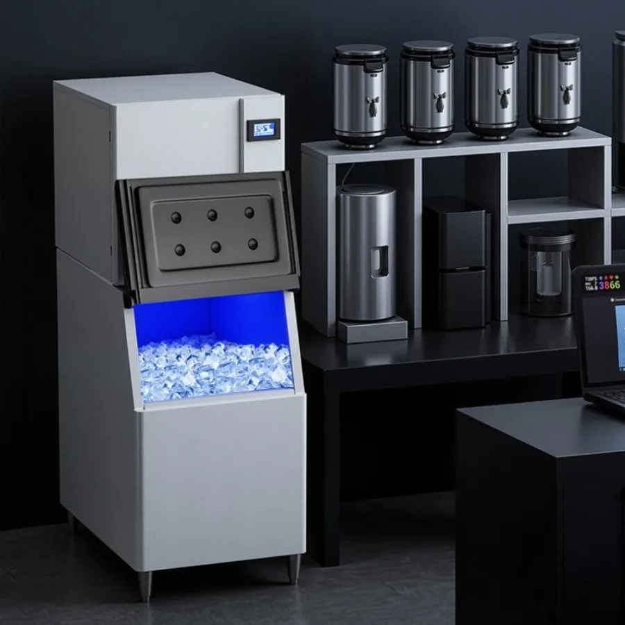 Large-scale Ice Maker High-end Split-type Water-coole Ice Maker Dair-cooled System Commercial Furniture Eismaschine ZYZBJ60