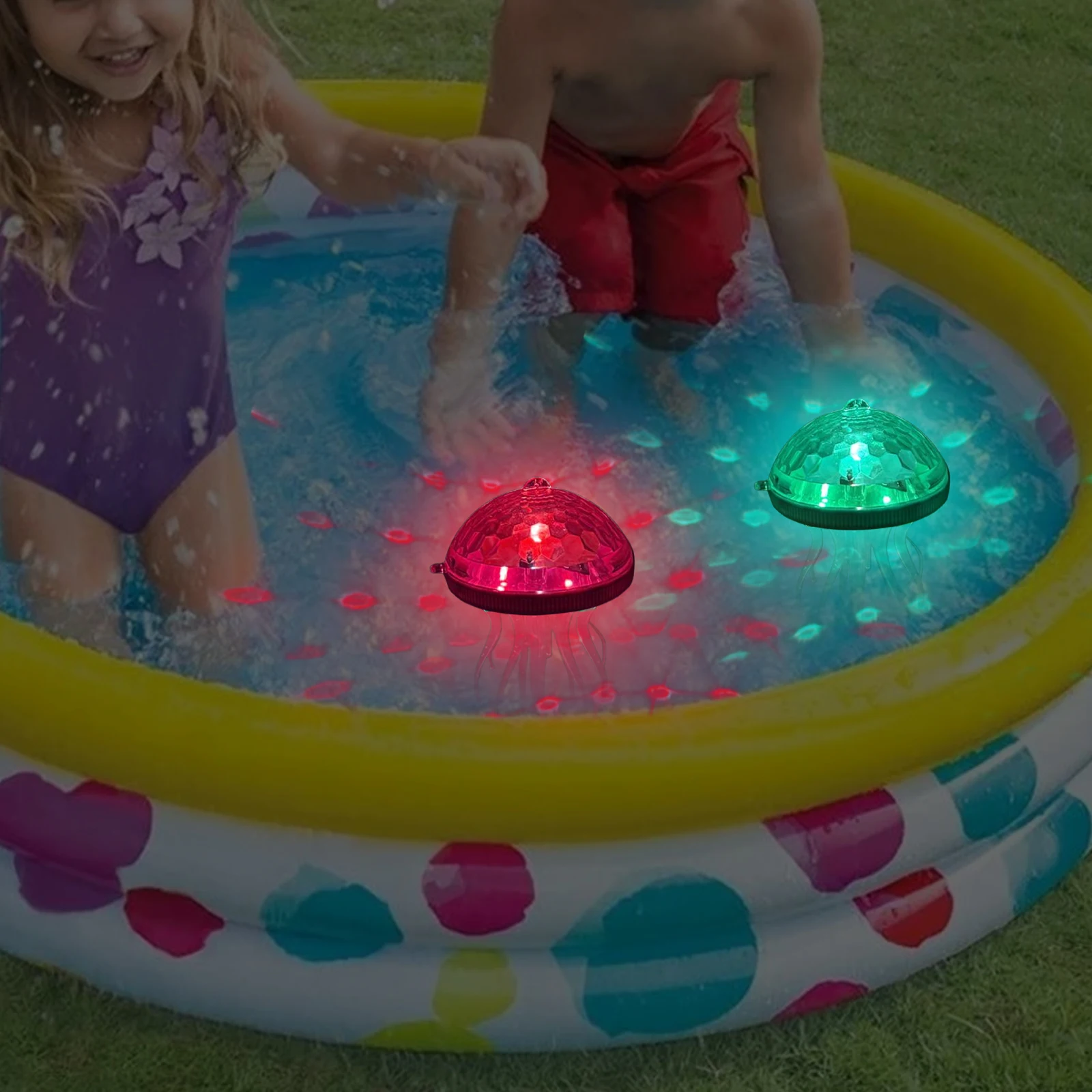 

Solar Jellyfish Pool Light Dynamic RGB Color Changing Floating Pool Light Waterproof Rechargeable Hanging Light for Garden Yard